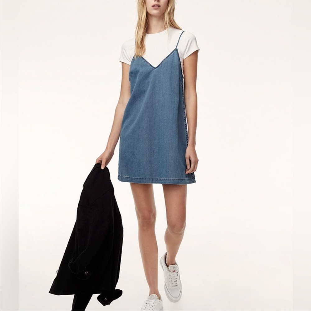 ARITZIA | Vivienne mini denim slip cami dress
